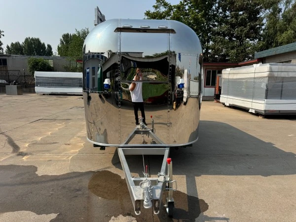 Mirror Polish Stainless Steel Airstream Trailer