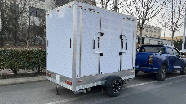Two Station Portable Toilet Trailer
